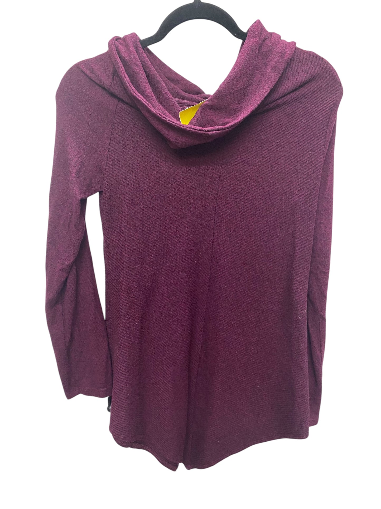 Top Long Sleeve By A Byer In Purple, Size: L