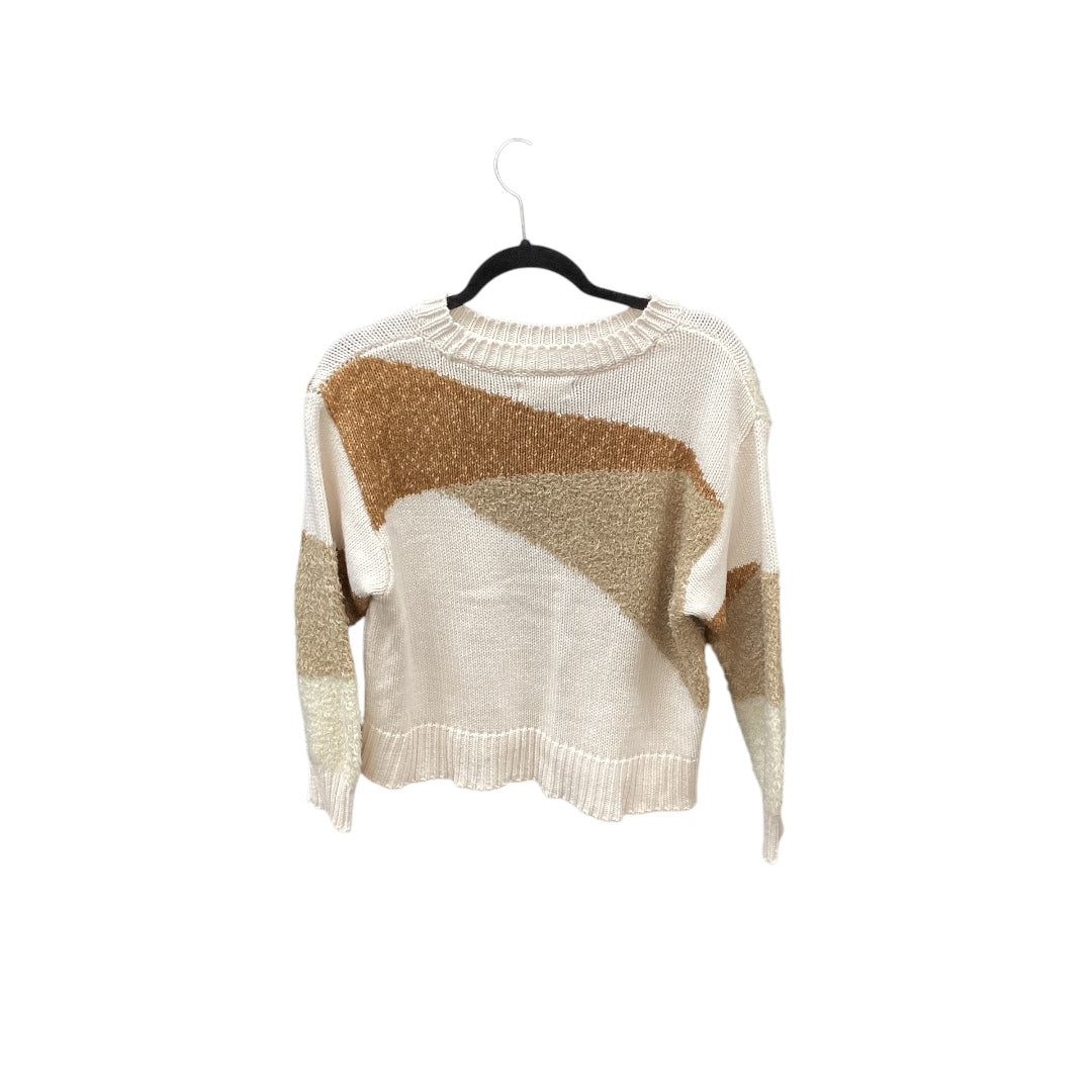 Sweater By Lou And Grey In Brown & White, Size: S