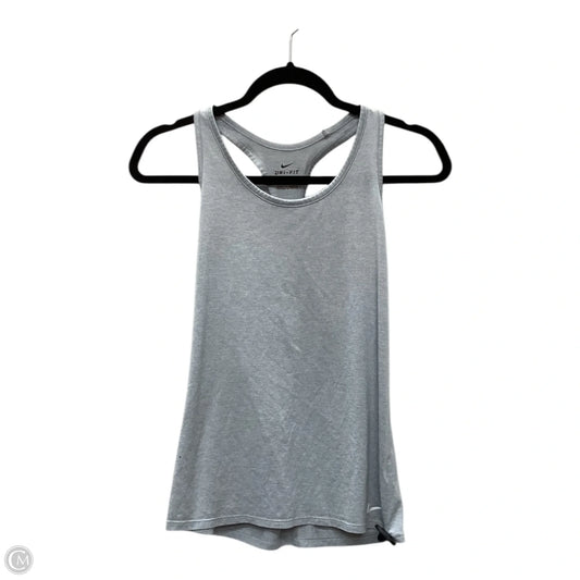 Athletic Tank Top By Nike In Grey, Size: S