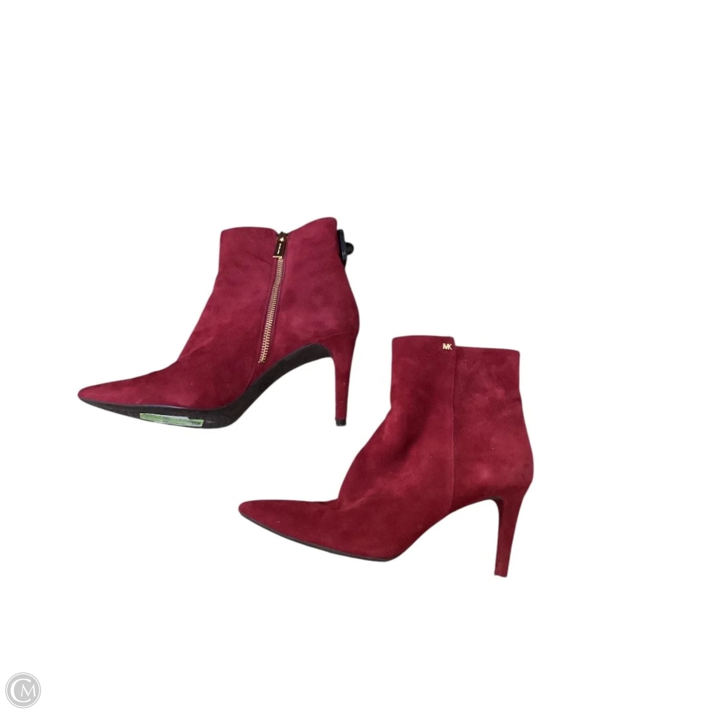 Boots Ankle Heels By Michael By Michael Kors In Red, Size: 10