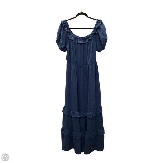 Dress Casual Maxi By Lane Bryant In Navy, Size: 14