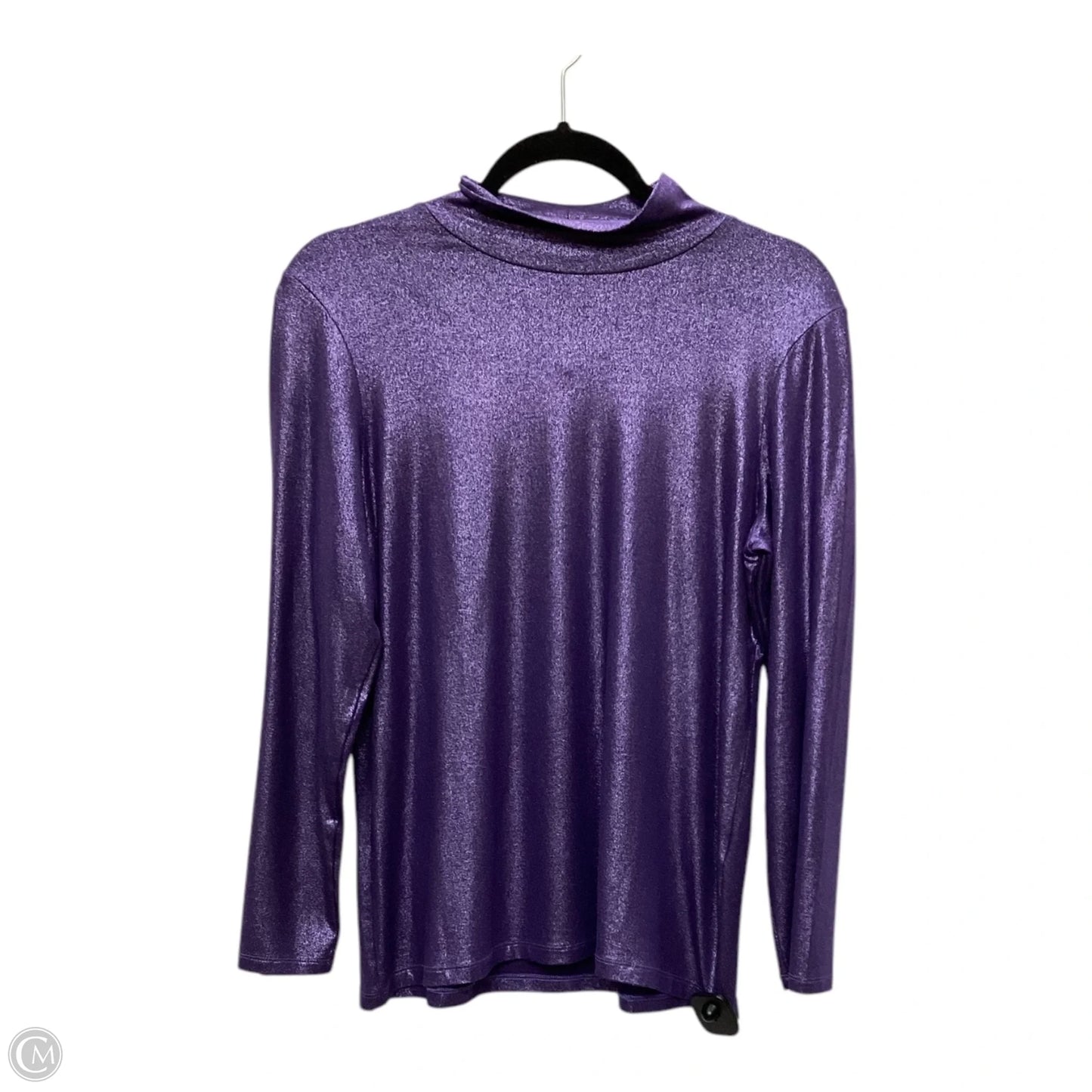 Top Long Sleeve By Chicos In Purple, Size: M