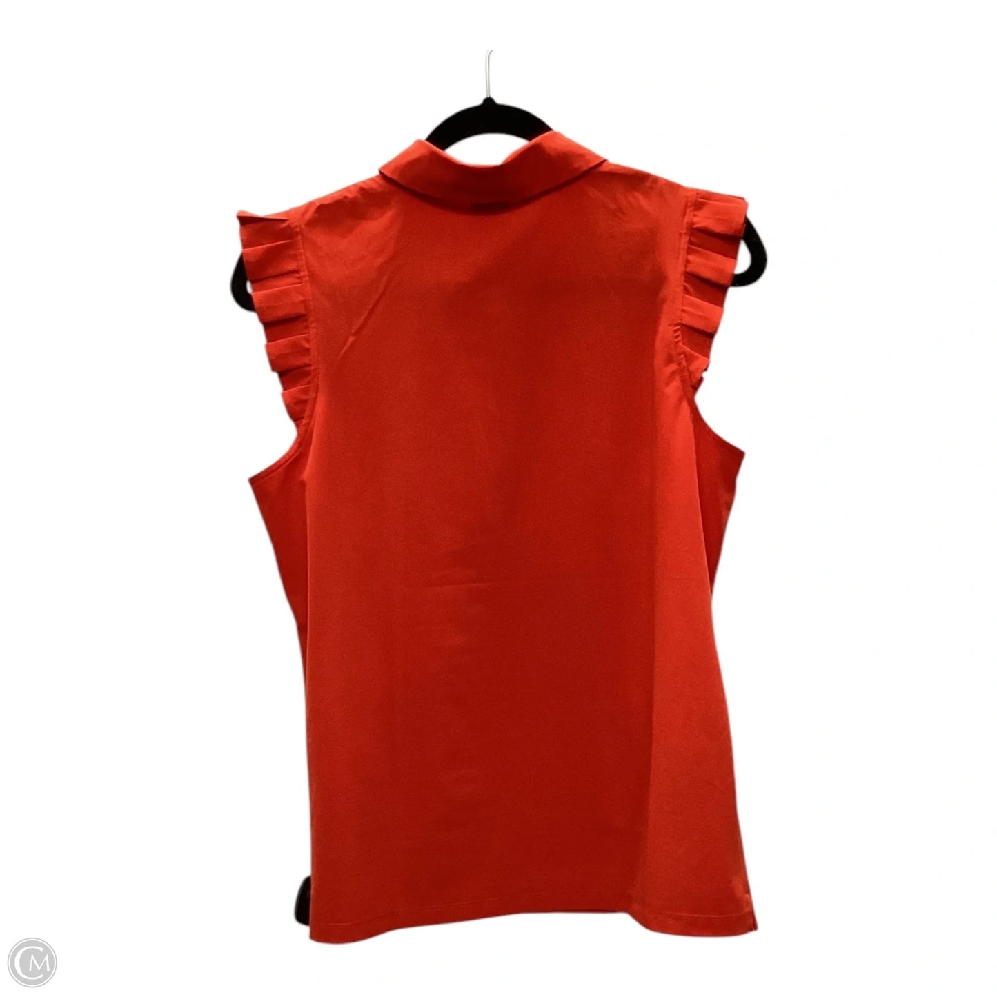 Top Sleeveless By Chicos In Orange, Size: M