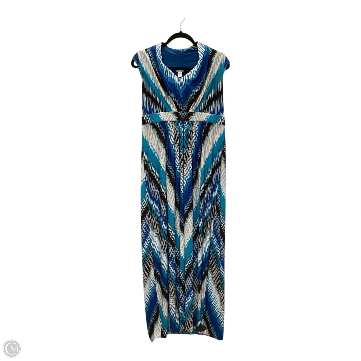 Dress Casual Maxi By Chicos In Blue, Size: M