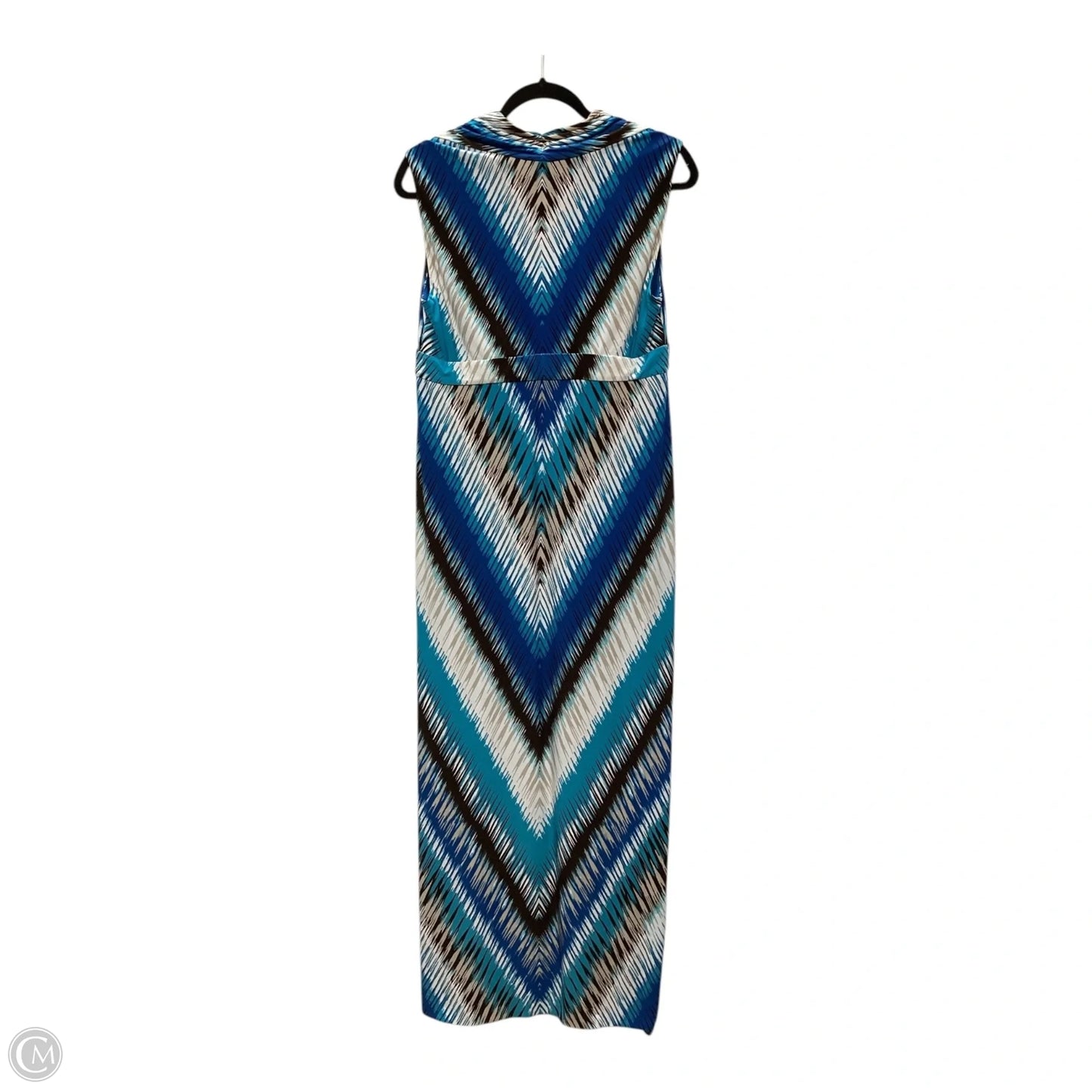 Dress Casual Maxi By Chicos In Blue, Size: M