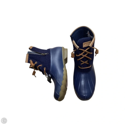 Boots Rain By Sperry In Navy, Size: 7
