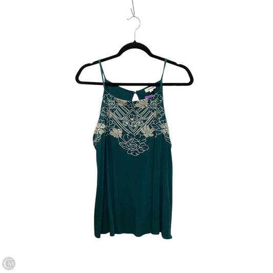 Top Sleeveless By Eyeshadow In Green, Size: Xl