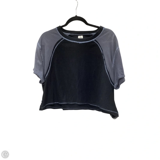 Top Short Sleeve By Bdg In Black & Grey, Size: M