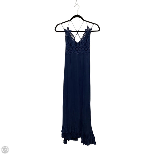 Dress Casual Maxi By Free People In Navy, Size: Xs