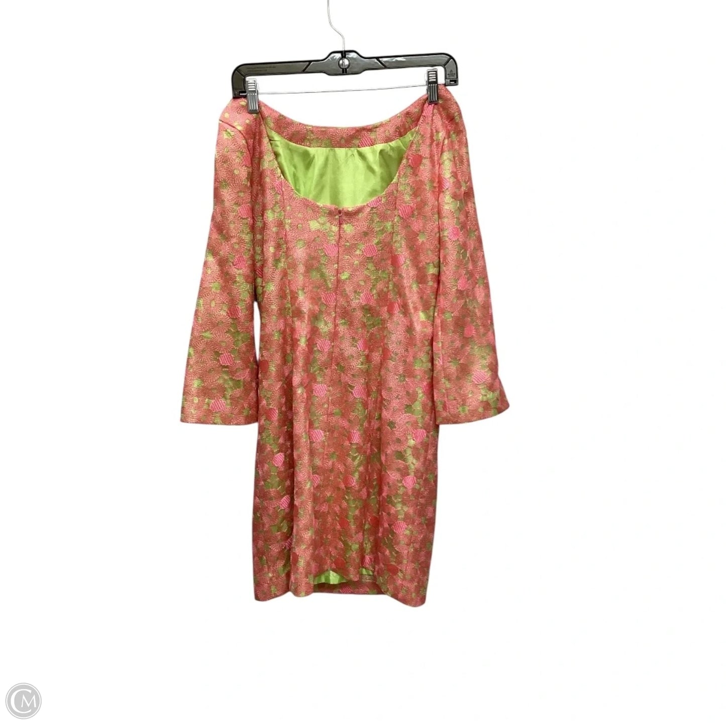Dress Designer By Lilly Pulitzer In Green & Pink, Size: 2