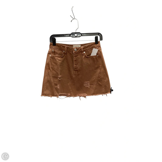Skirt Mini & Short By We The Free In Orange Denim, Size: 2