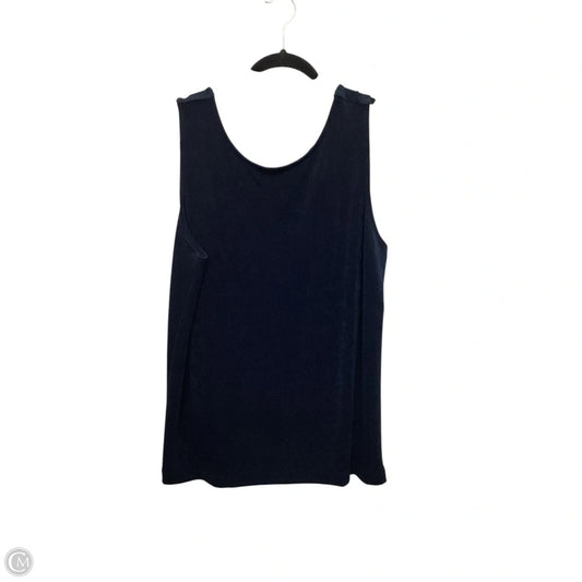 Top Sleeveless Basic By Chicos In Navy, Size: Xl