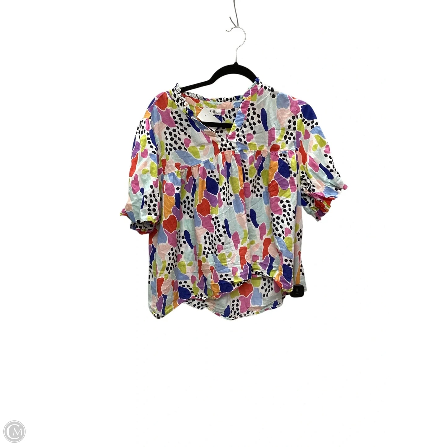 Top Short Sleeve By Thml In Multi-colored, Size: Xl