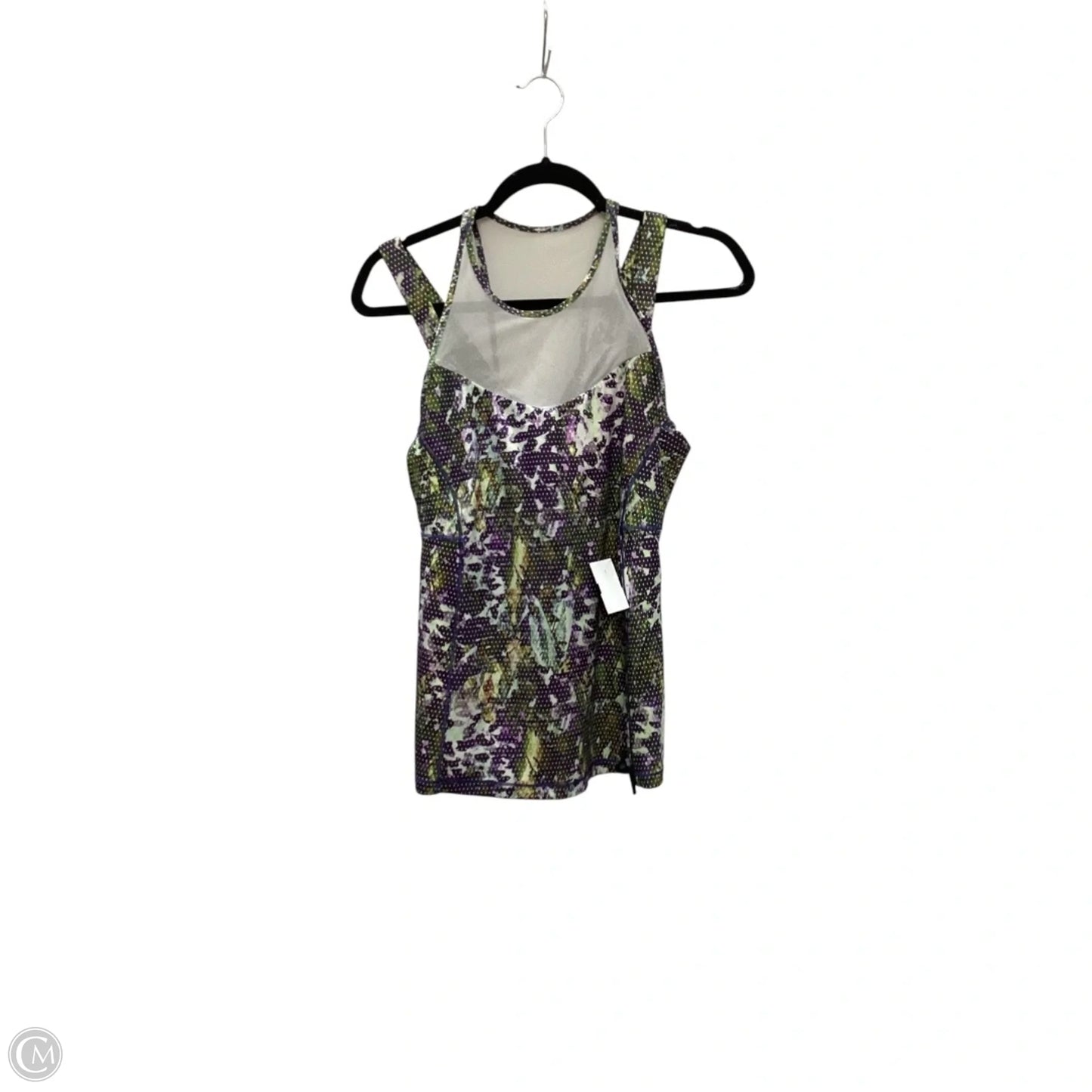 Athletic Tank Top By Lululemon In Green & Purple, Size: 8