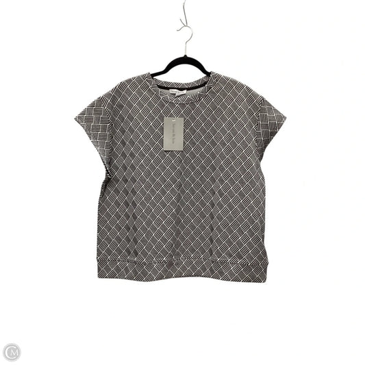 Top Short Sleeve By Cmc In Black & White, Size: S