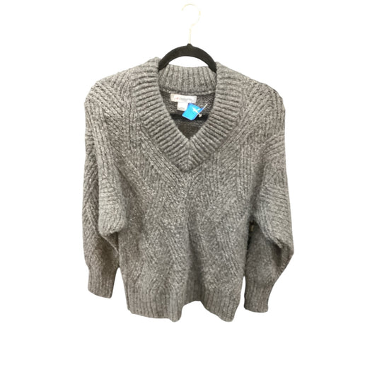 Sweater By Liz Claiborne In Grey, Size: S