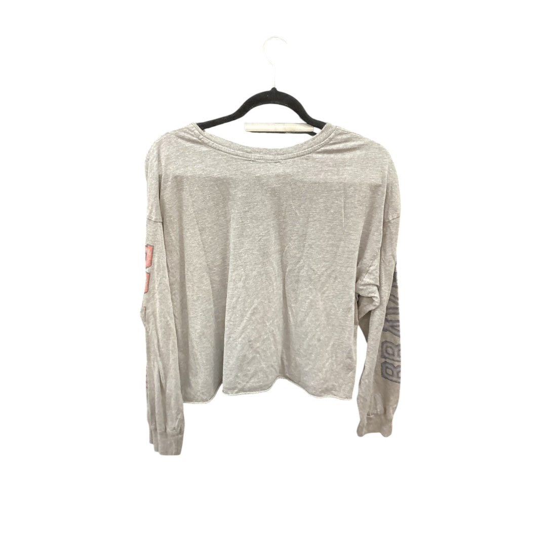 Top Long Sleeve By Cmc In Grey, Size: Xl