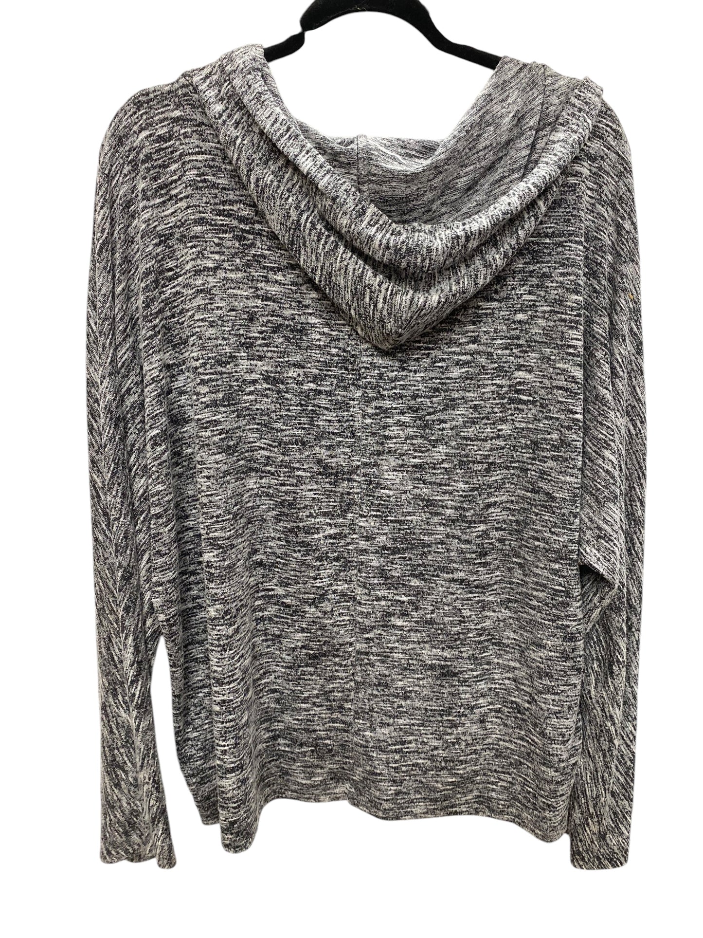 Sweatshirt Hoodie By Loft In Grey, Size: L