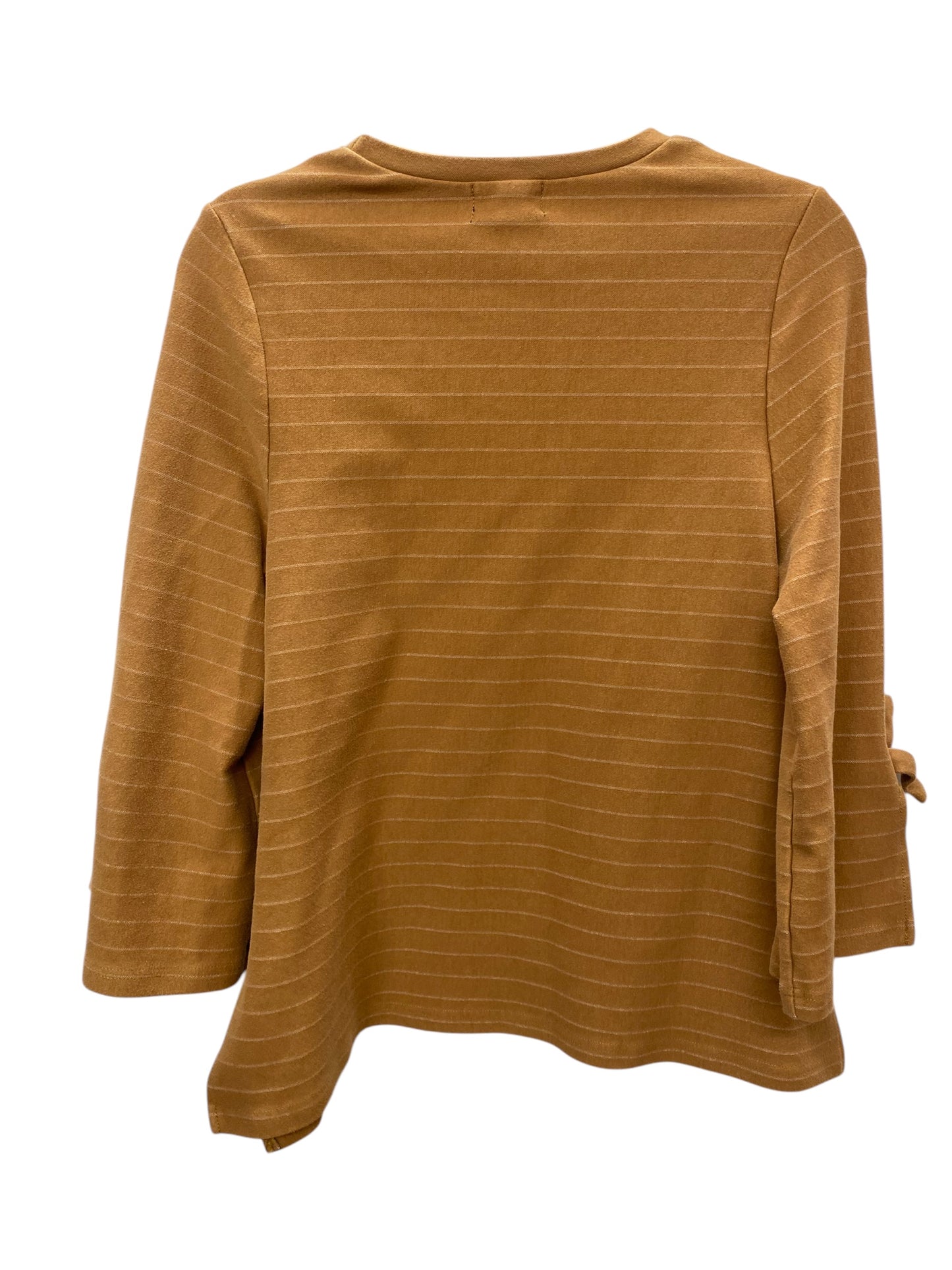 Top Long Sleeve By Cmc In Orange, Size: S