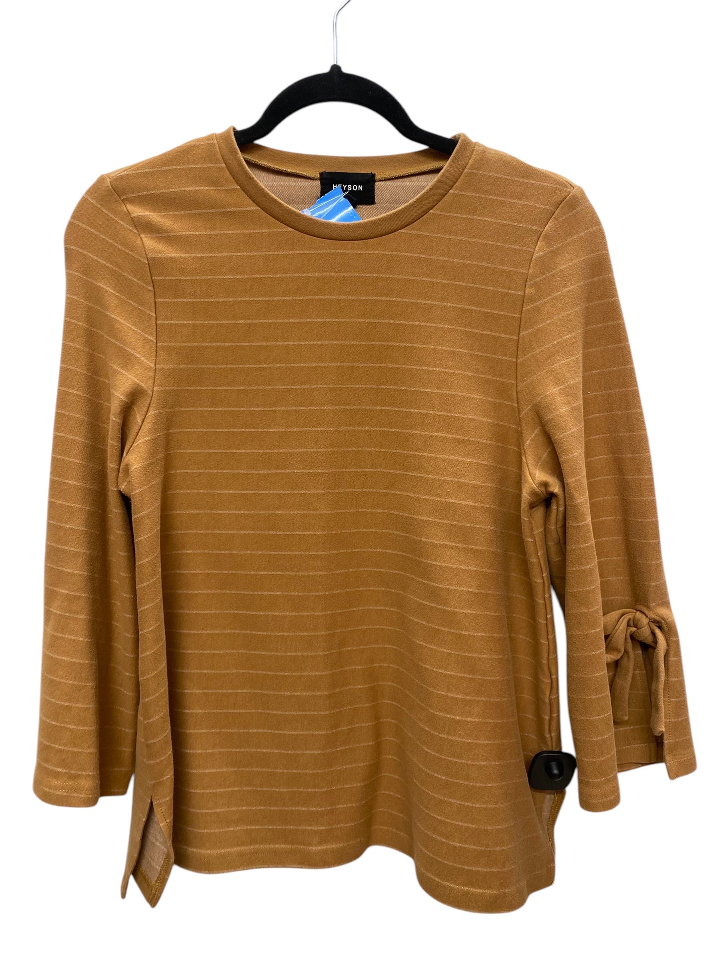 Top Long Sleeve By Cmc In Orange, Size: S