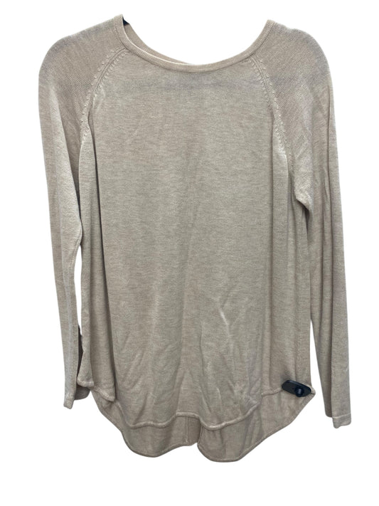 Top Long Sleeve By Cmc In Beige, Size: M