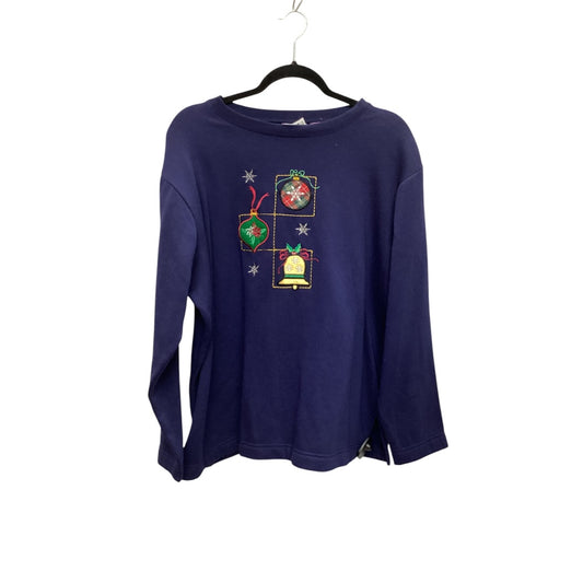 Sweatshirt Crewneck By Premier In Blue, Size: 1x