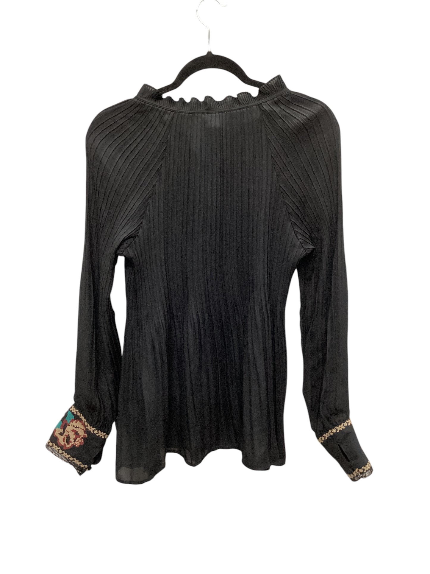 Top Long Sleeve By Spense In Black, Size: L