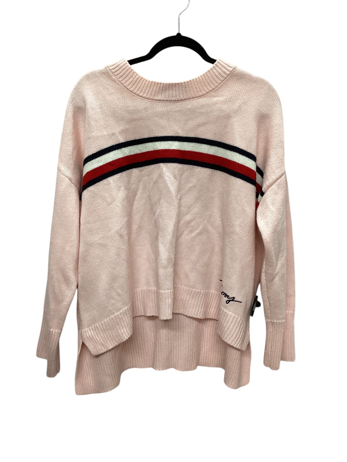 Sweater By Tommy Hilfiger In Pink, Size: L