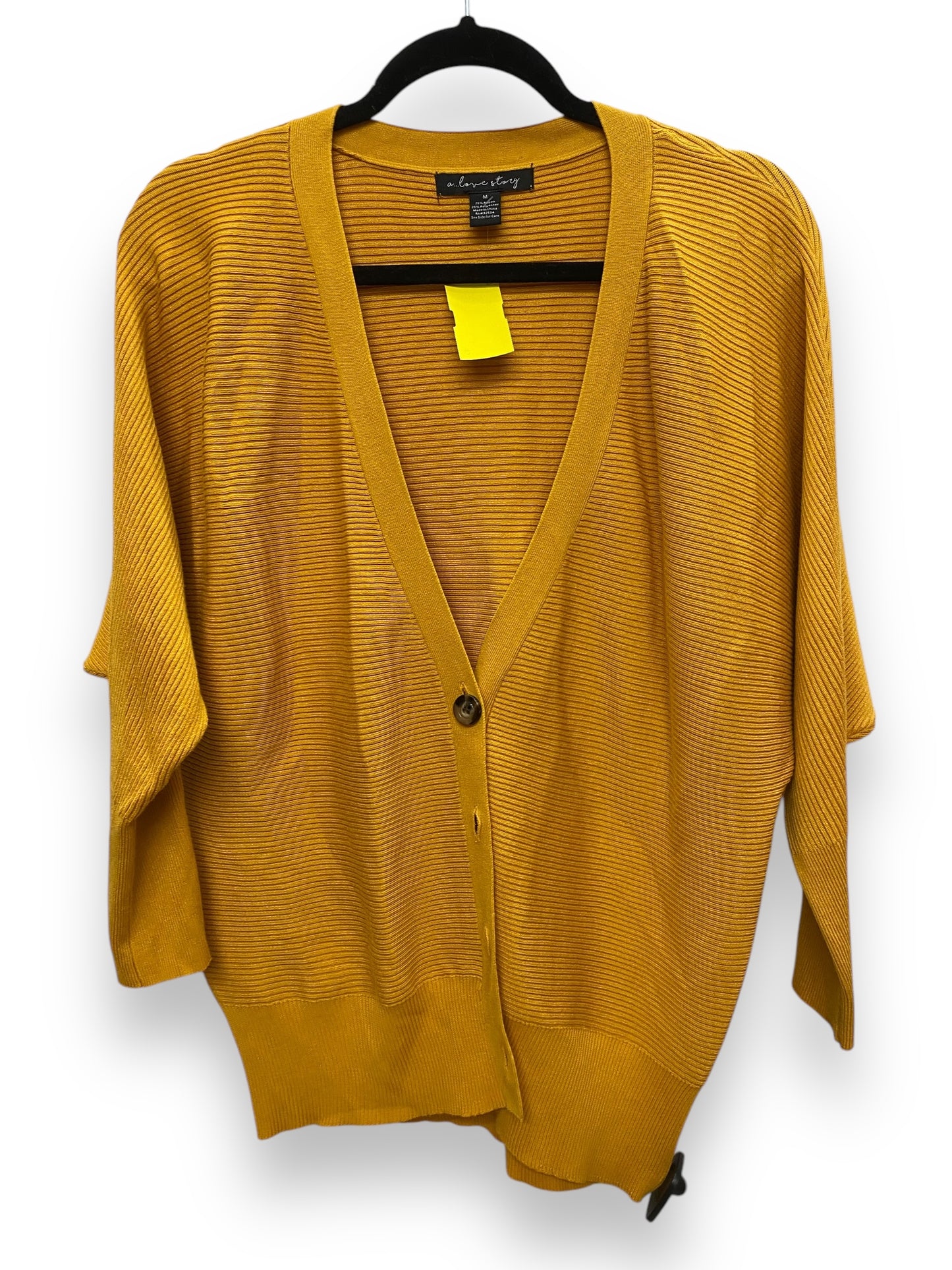 Cardigan By Cmc In Yellow, Size: M