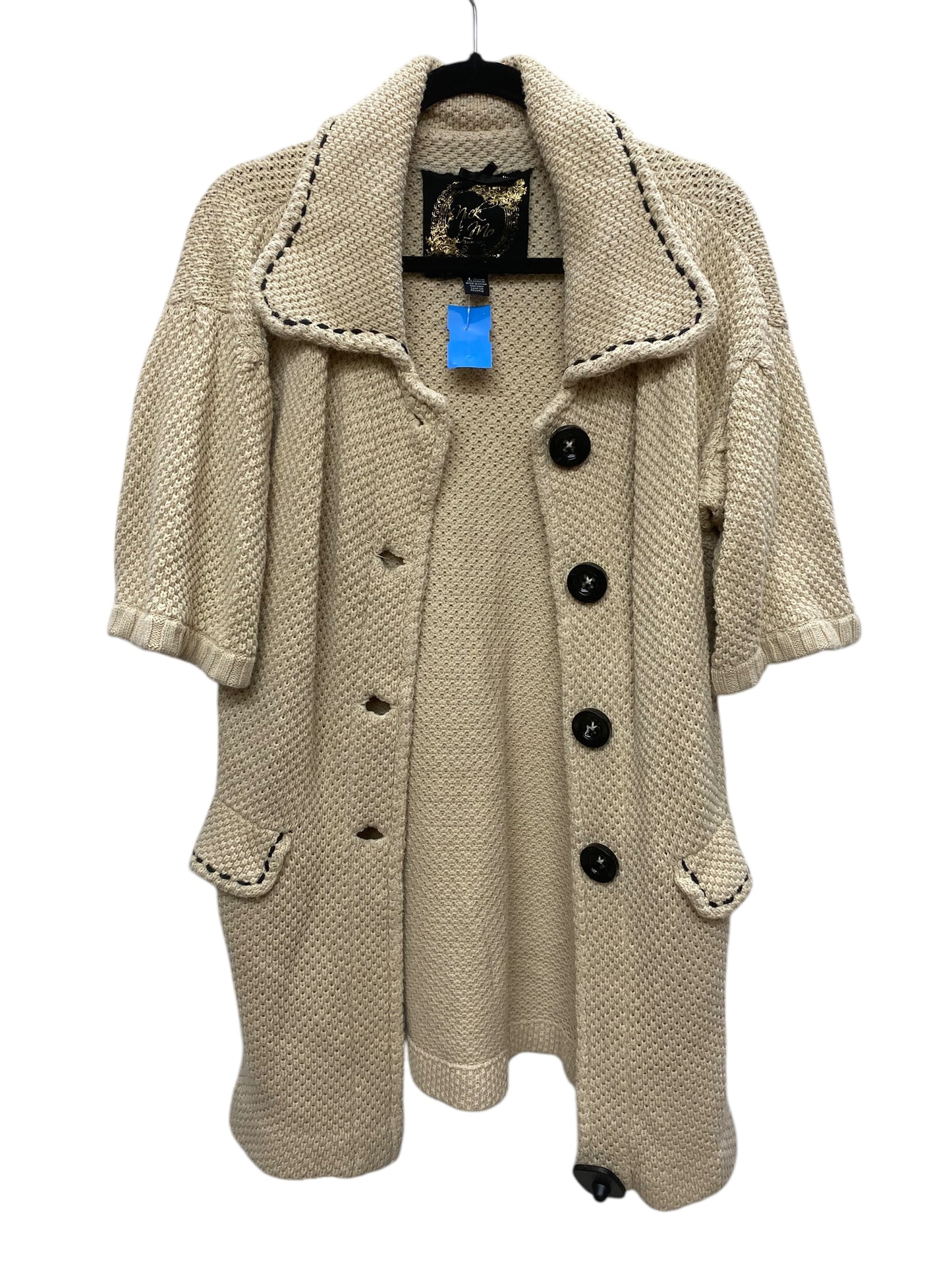 Sweater Cardigan By Nick And Mo In Beige, Size: M