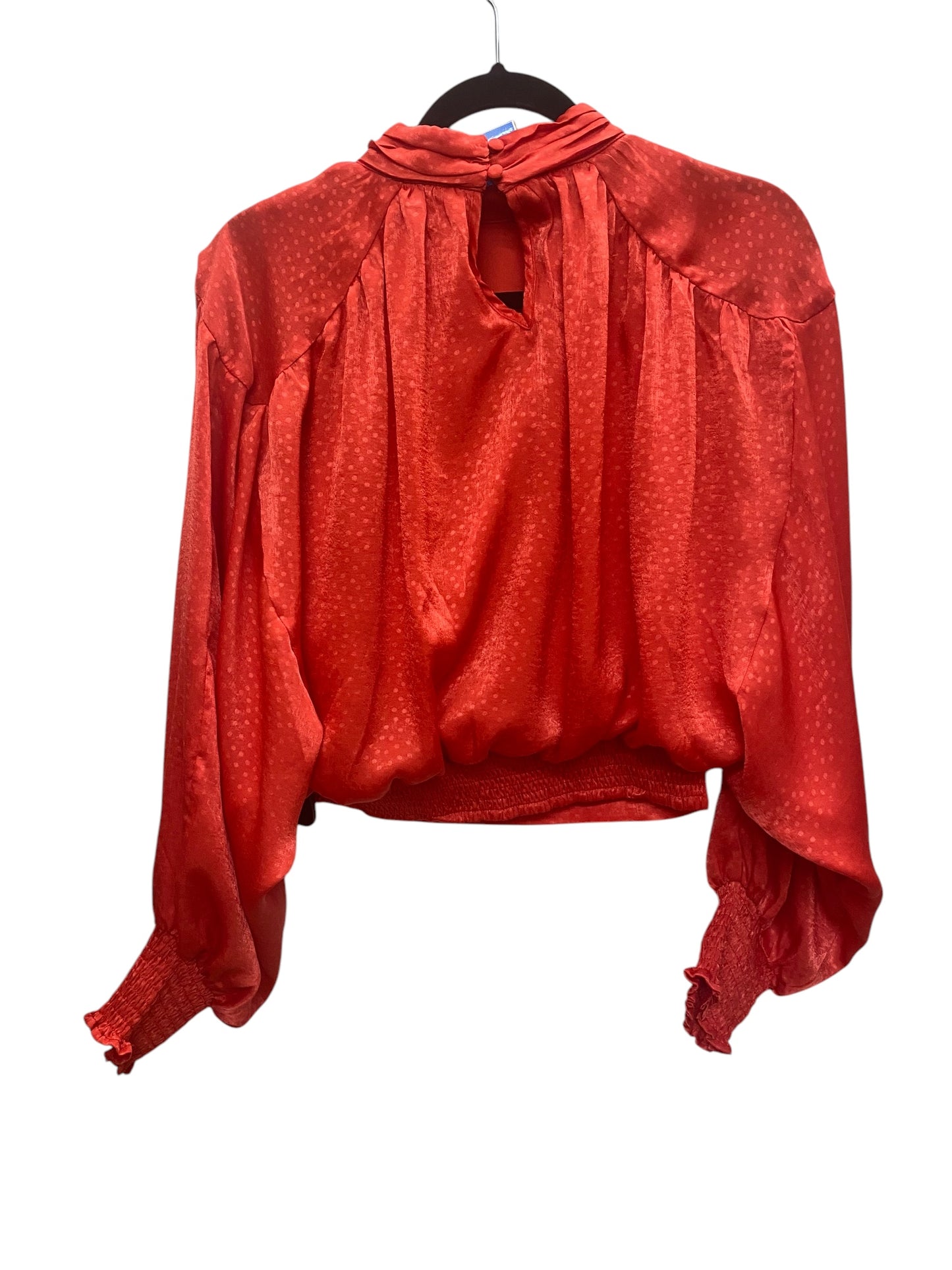 Top Long Sleeve By Clothes Mentor In Red, Size: M