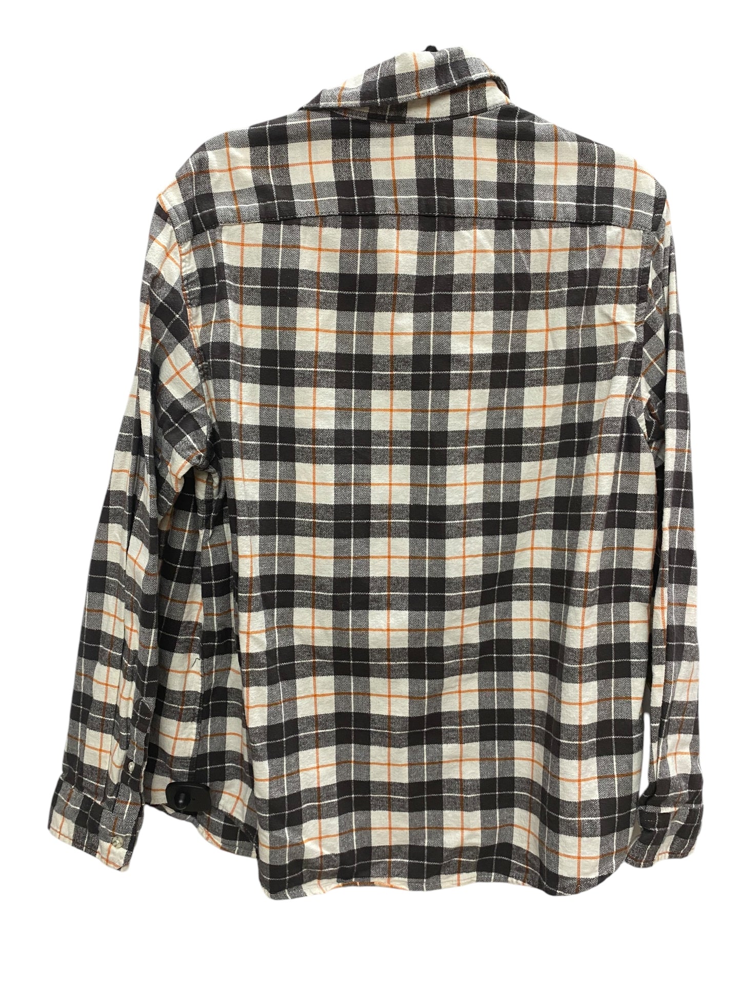 Top Long Sleeve By Clothes Mentor In Plaid Pattern, Size: L