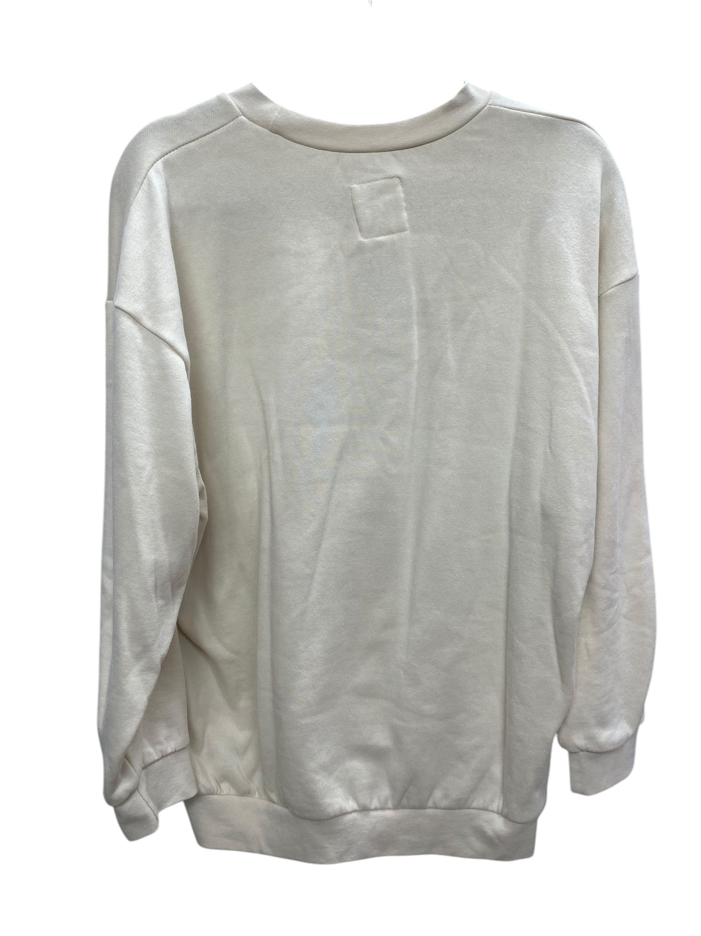 Sweatshirt Crewneck By Clothes Mentor In Beige, Size: L