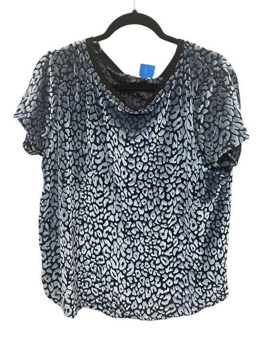 Top Short Sleeve By Kori America In Blue, Size: S