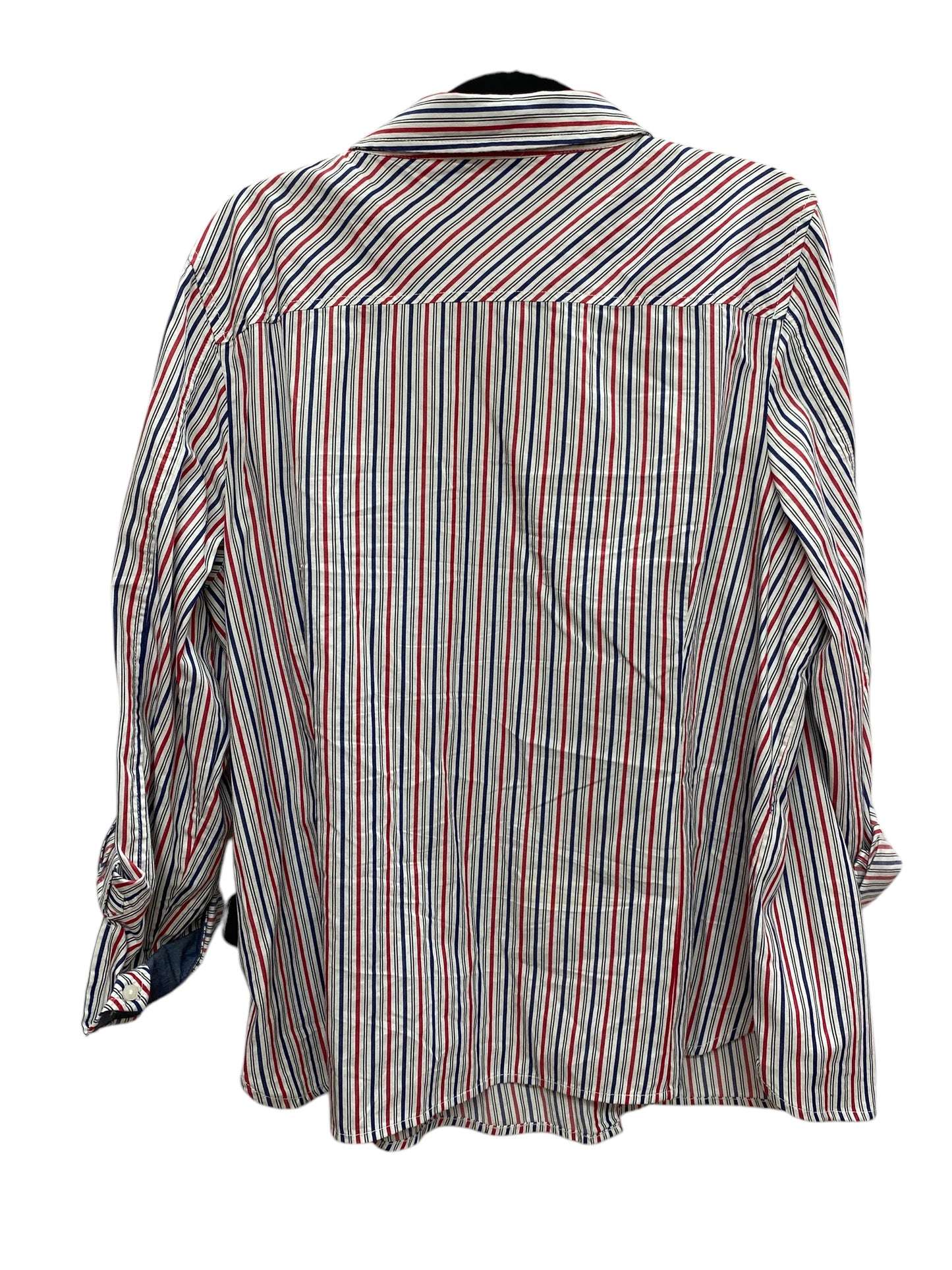 Top Long Sleeve By Tommy Hilfiger In Striped Pattern, Size: Xxl