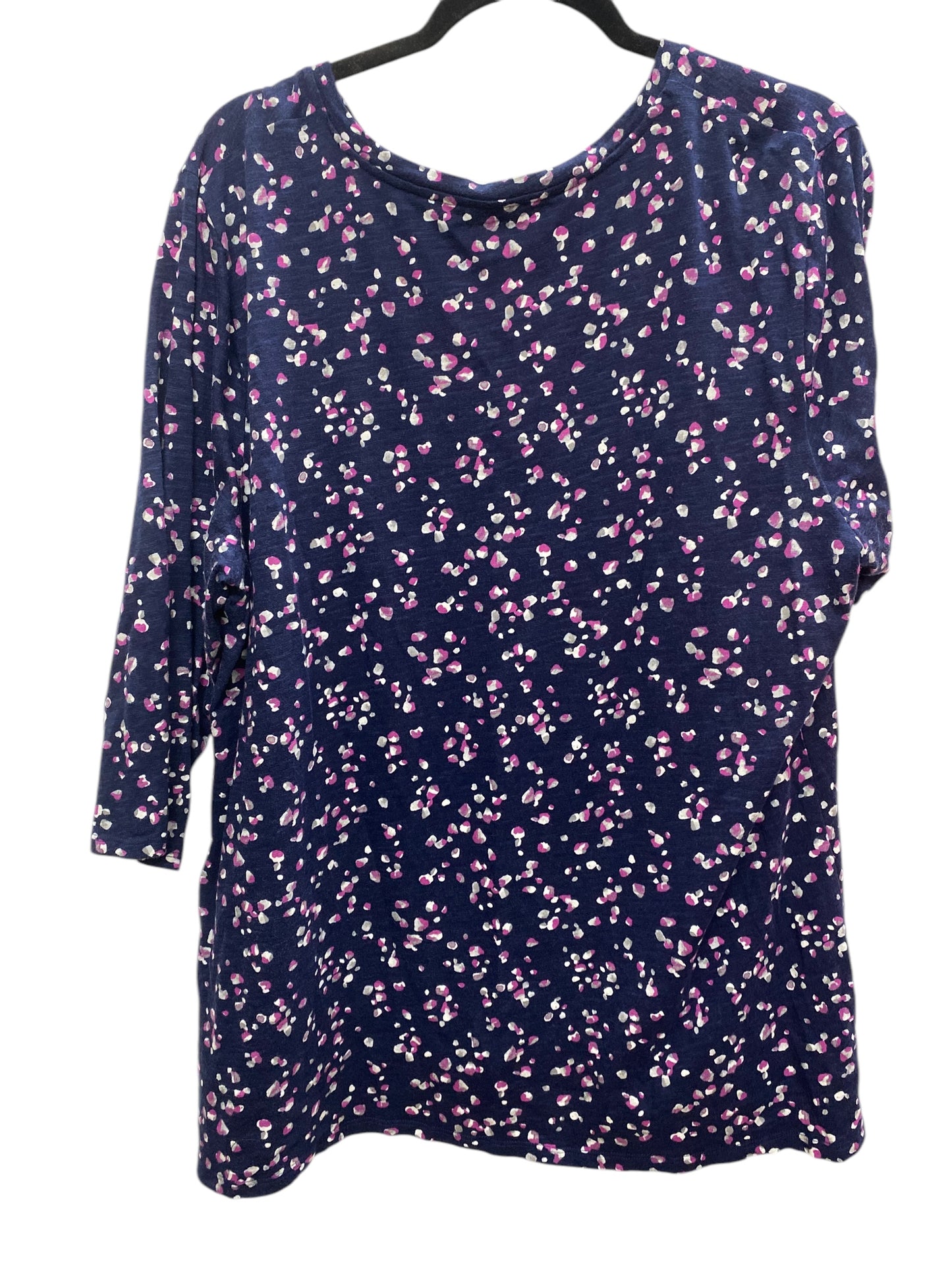 Top Long Sleeve By Chicos In Navy, Size: 4