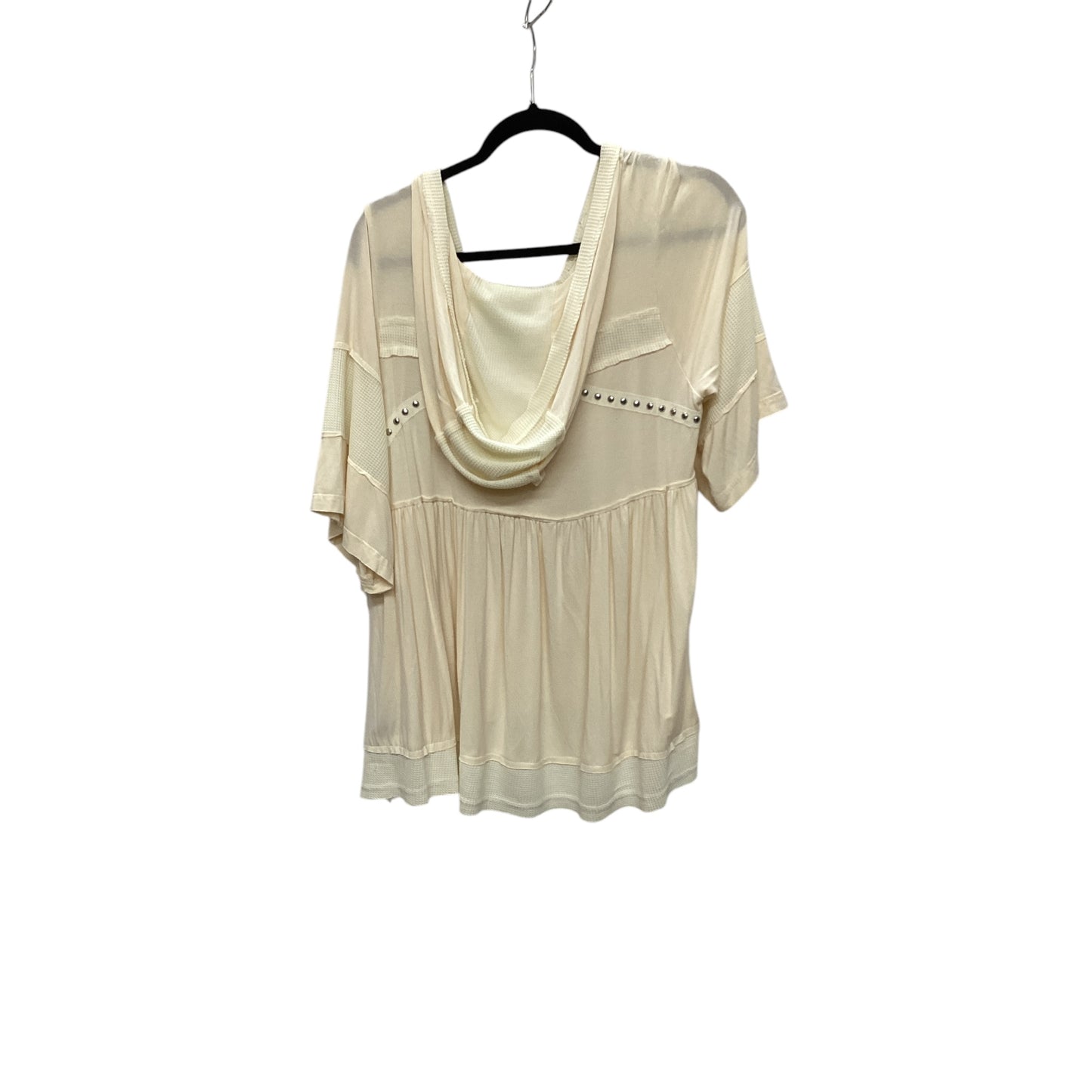 Top Short Sleeve By Pol In Cream, Size: S