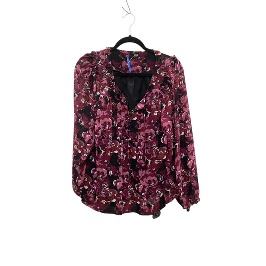 Top Long Sleeve By Ana In Purple, Size: L
