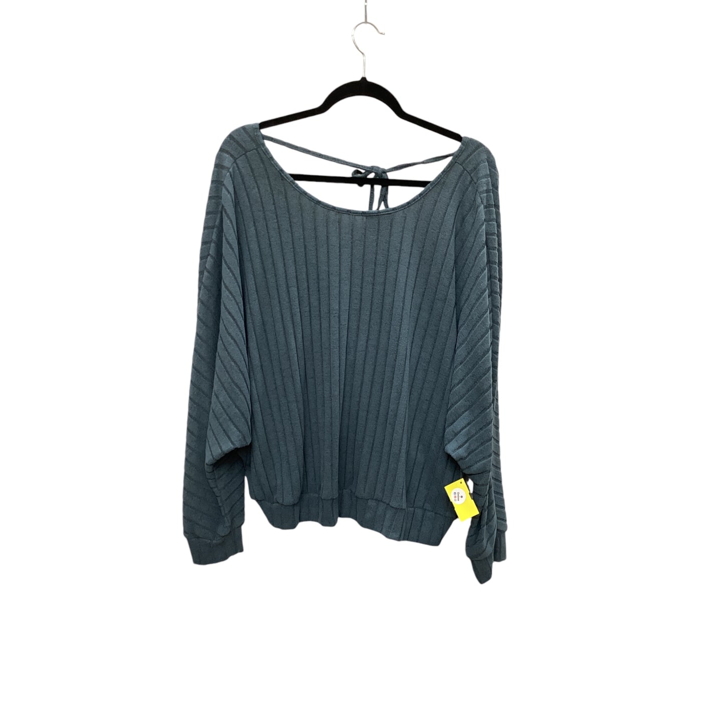 Top Long Sleeve By Shein In Blue, Size: 1x