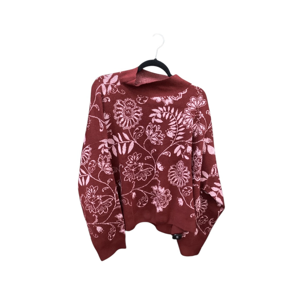 Top Long Sleeve By Clothes Mentor In Red, Size: Xxl