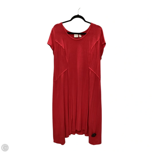 Dress Casual Maxi By Chicos In Red, Size: Xl