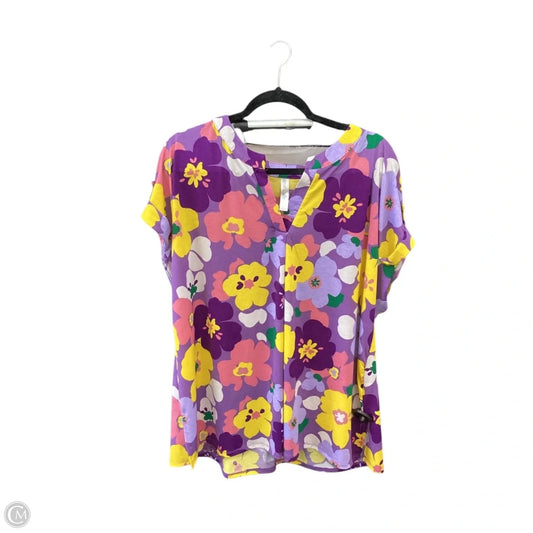 Top Short Sleeve By Clothes Mentor In Multi-colored, Size: 2x