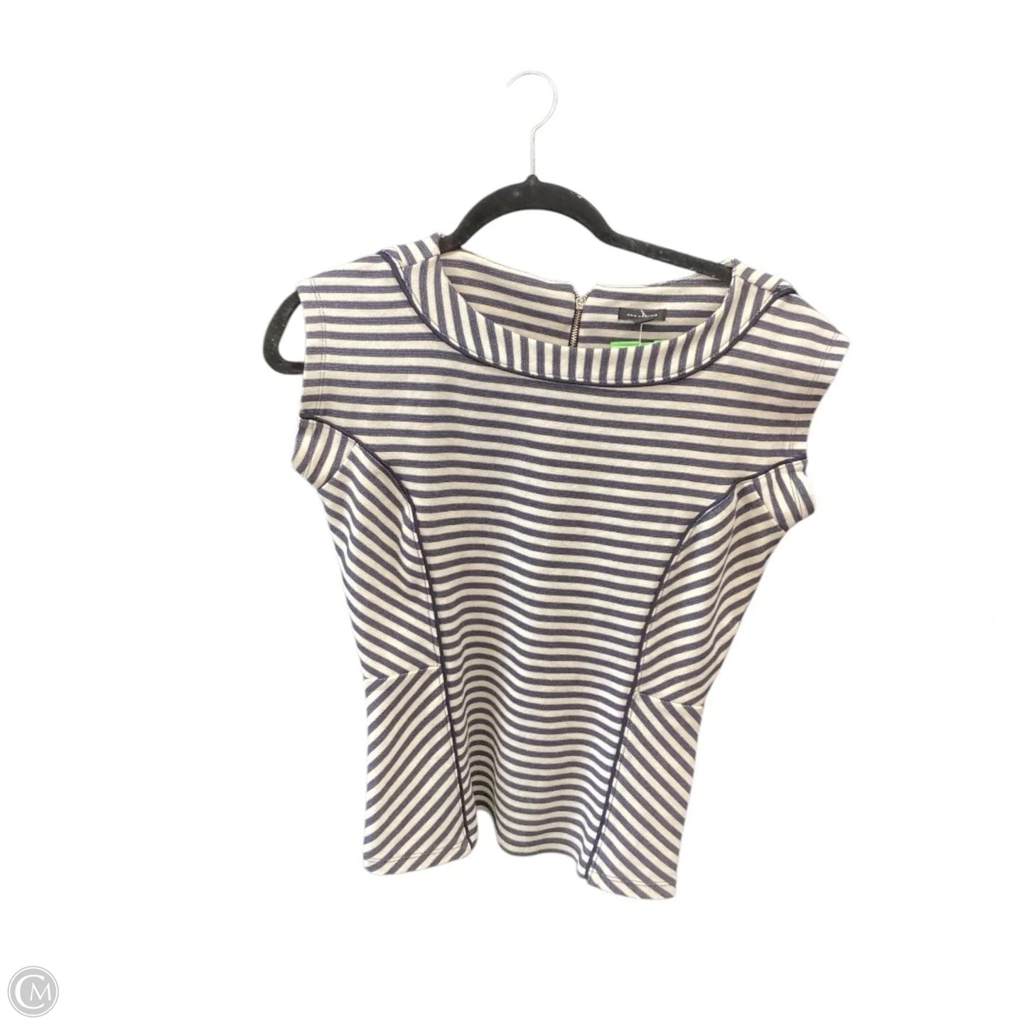 Top Sleeveless By Ann Taylor In Striped Pattern, Size: Xs