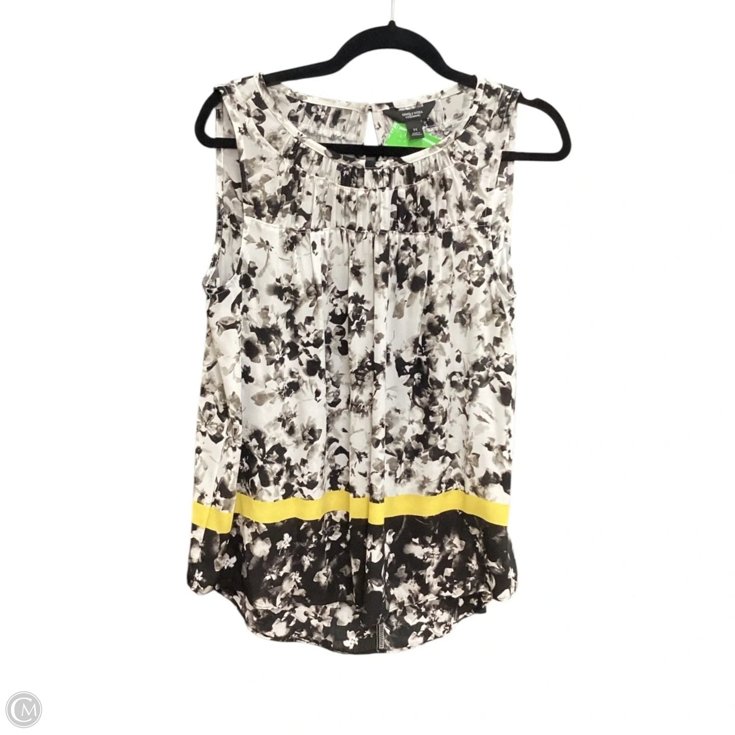 Top Sleeveless By Simply Vera In Black, Size: M
