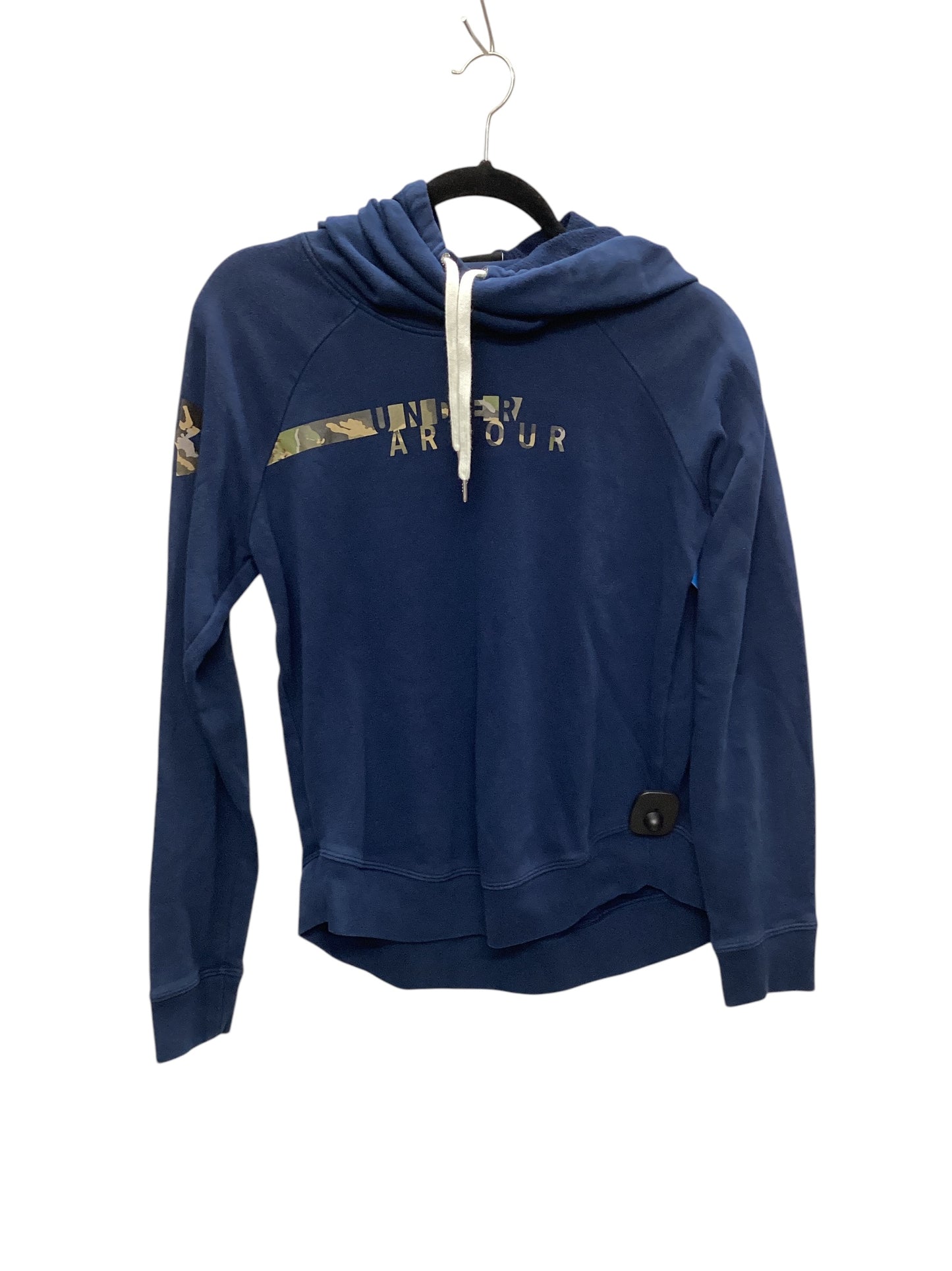 Sweatshirt Hoodie By Under Armour In Blue, Size: S