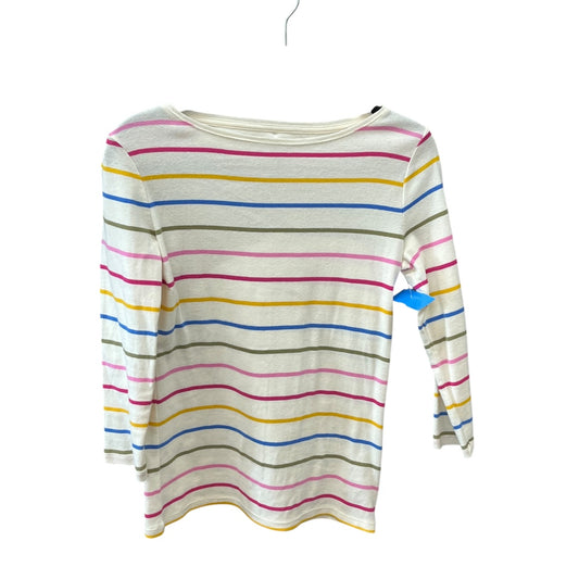 Top Long Sleeve Basic By Talbots In Striped Pattern, Size: Xs