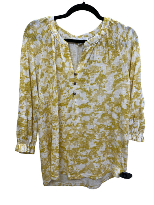 Top Long Sleeve Basic By Rose And Olive In Yellow, Size: S