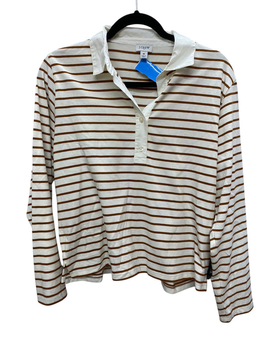 Top Long Sleeve By J. Crew In White, Size: M