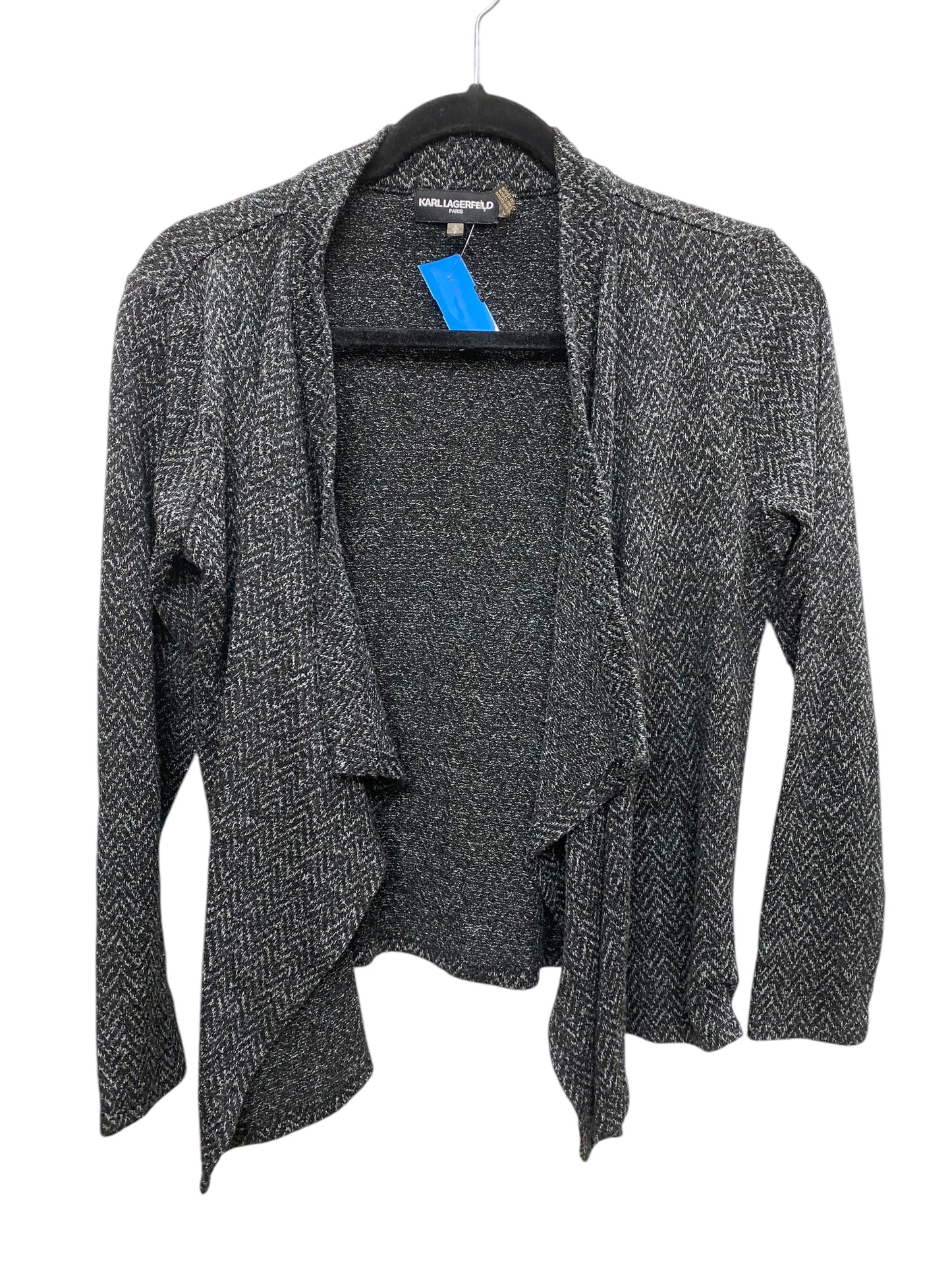 Cardigan By Karl Lagerfeld In Black, Size: S