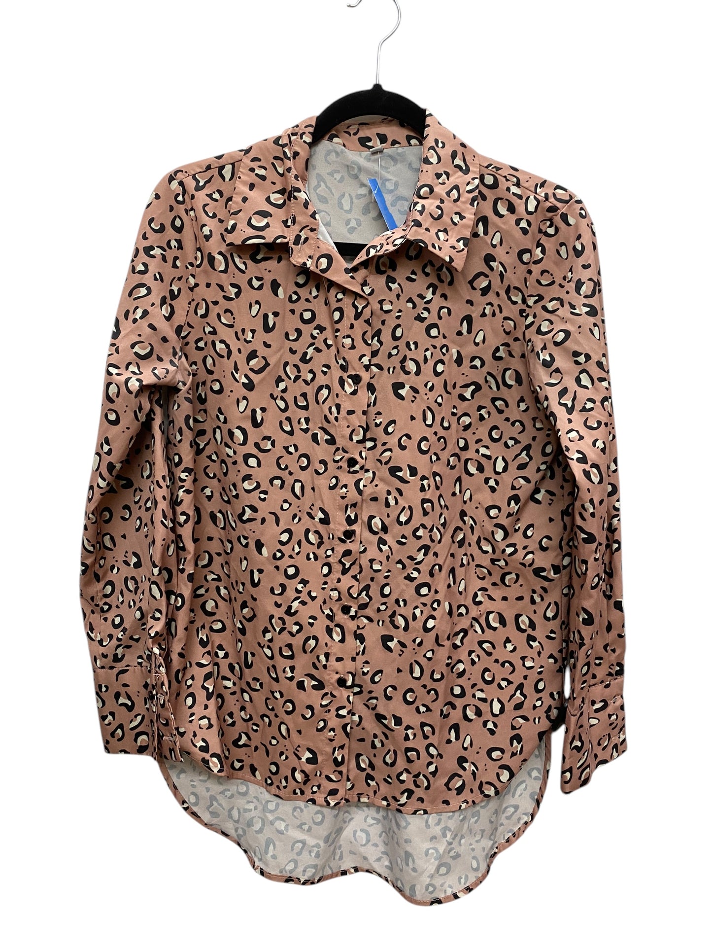 Top Long Sleeve By Clothes Mentor In Animal Print, Size: M